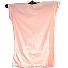Розмір М на 42й Футболка Жіноча Персикового Кольори з Принтом і Написом, Літні Футболки, Модні Футболки., фото 6