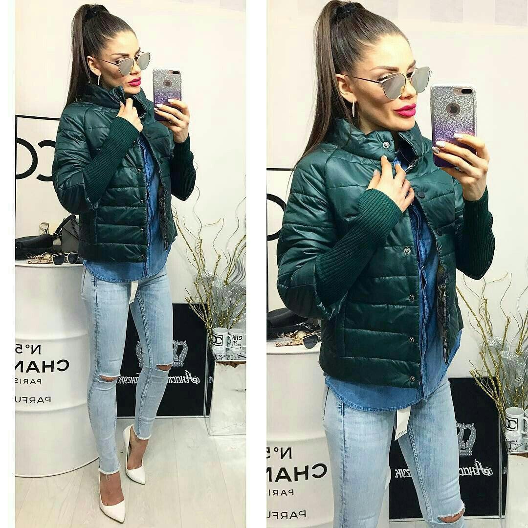 Куртка жіноча, 205, колір зелений р. 42 44, фото 1