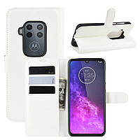 Чохол Luxury для Motorola One Zoom книжка білий