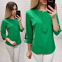 Блуза / блузка арт. 829 зеленый / зеленая