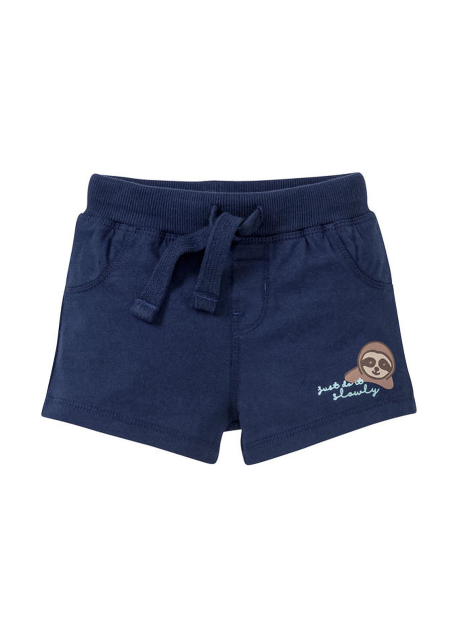 Шорти для новонароджених трикотажні сині IAN 308215 Lupilu (Німеччина) зріст 62/68 см (3-6 міс), фото 1