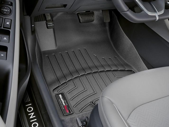 Килими гумові WeatherTech Hyundai Ioniq 2015+ передні чорні