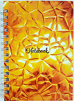Зошит А5 тверда обкладинка, пружина, 96 аркушів, офсет, клітка "Серія Notebook" ЗТП-004-МВ KNZ, фото 5
