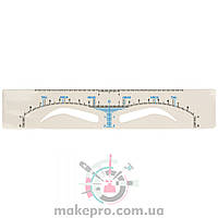 Линейка для бровей самоклеящаяся одноразовая (брови с изломом)