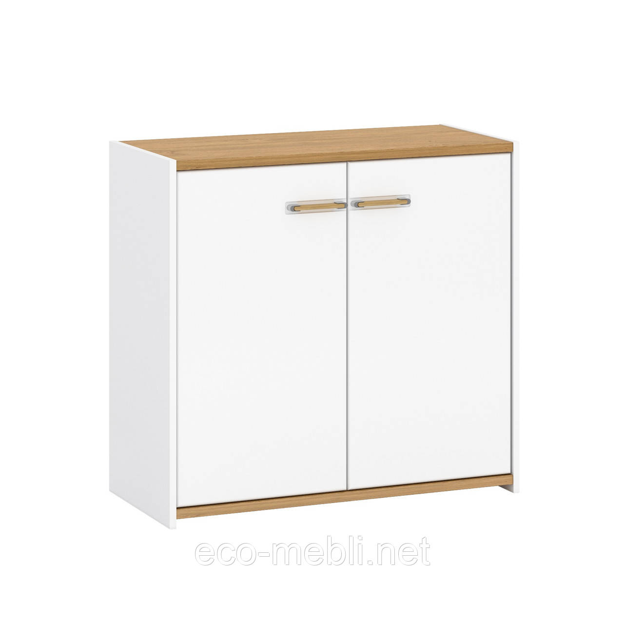 Комод 2Д у вітальню німфея альба в комбінації дуб камяний і білий супермат Adam G Blonski, фото 1