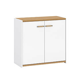 Комод 2Д у вітальню німфея альба в комбінації дуб камяний і білий супермат Adam G Blonski