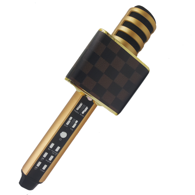 Бездротовий портативний Bluetooth мікрофон для караоке Magic Karaoke SD-18 Gold