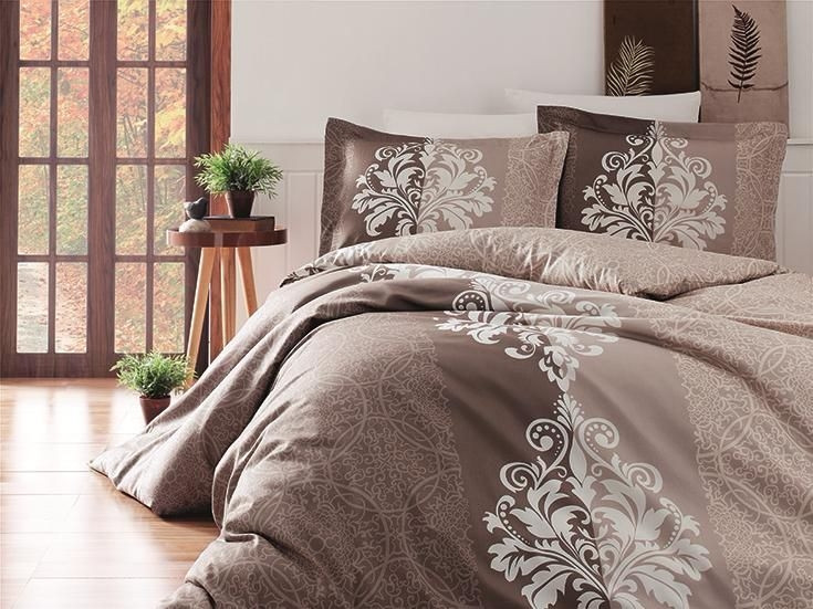 Постільна Білизна First Choice Cotton Satin Hypnoz Kahve