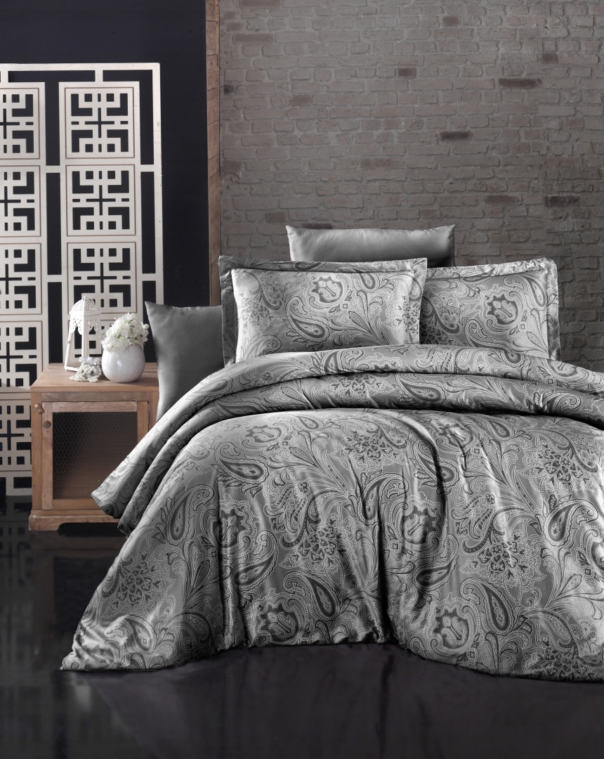 Постільна Білизна First Choice Cotton Satin Reagen Duman, фото 1