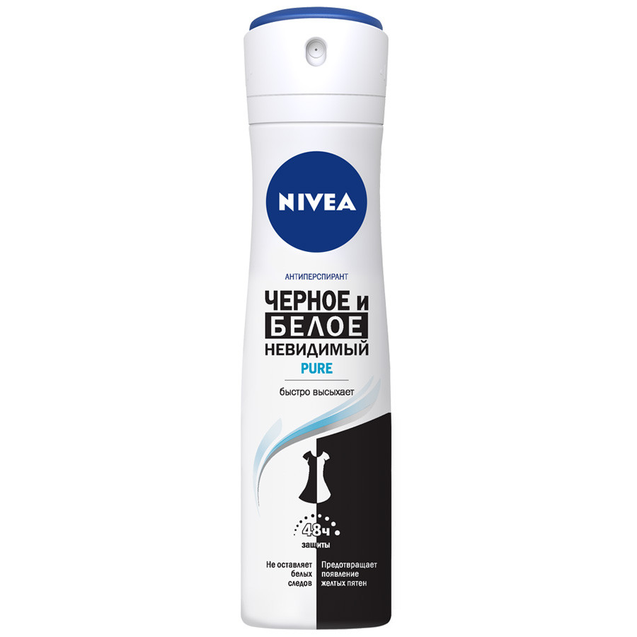 Дезодорант NIVEA spray PURE Невидимий 150 мл, фото 1