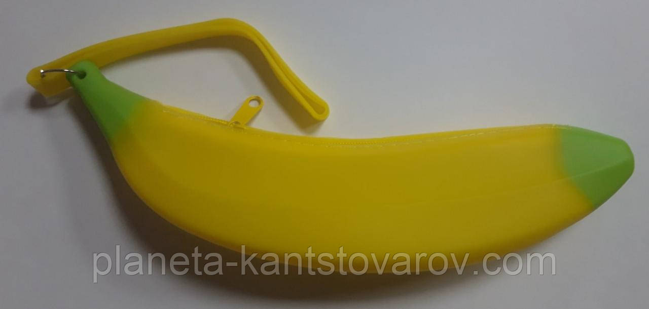 Пенал сумочка, силіконовий , 1 відділення (Банан,Баклажан, Кукурудза, Перчик, Морква)