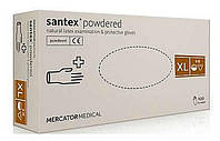 Перчатки медицинские (XL) SANTEX упаковка 100штук