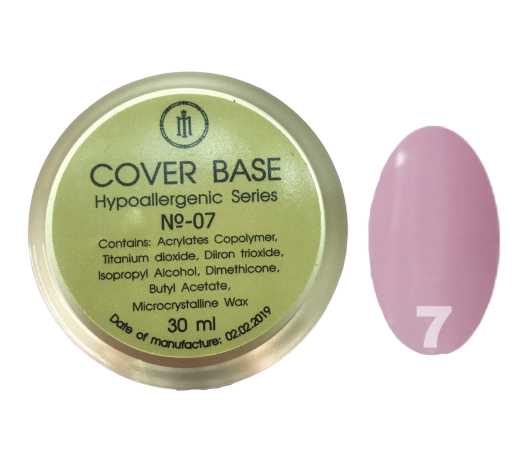 База для гель-лаку Milano Rubber Cover Base Gel Luxury №07, 30 мл
