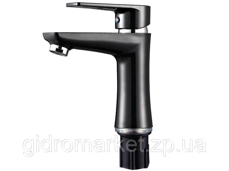 Змішувач для умивальника Plamix Oscar-001 Black
