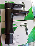 Plamix Oscar-001 Black Змішувач для умивальника PM0024, фото 4