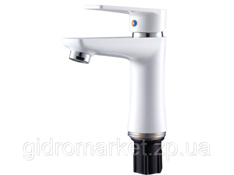 Змішувач для умивальника Plamix Oscar-001 White PM0022, фото 1
