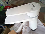 Змішувач для умивальника Plamix Oscar-001 White PM0022, фото 5