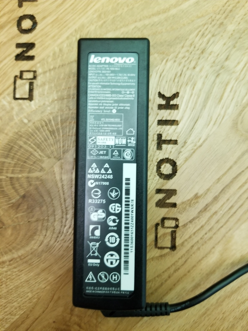 Блок живлення для ноутбука Lenovo 65 W 20 V 4.5 A 5.5x2.5 mm (36001651 PA-1650-56LC) ОРИГИНАЛ
