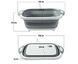 Багатофункціональна обробна складана дошка, диво-дошка 3 в 1, фото 2