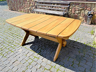 🌿 Мебель из массива дуба 1750х1100, комплект Oak Furniture 01. Стол и 4 лавки из дуба от производителя 17