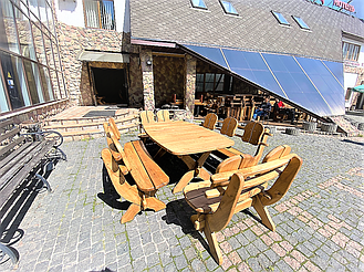 🌿 Мебель из массива дуба 1750х1100, комплект Oak Furniture 01. Стол и 4 лавки из дуба от производителя 20