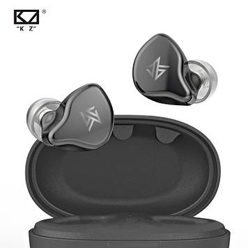 Бездротові навушники KZ S1 Gray, подвійний драйвер, Tws bluetooth гарнітура