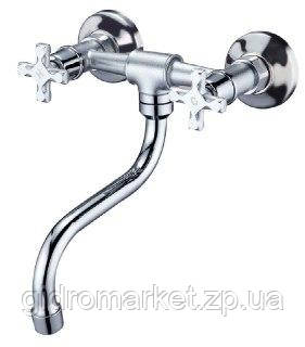 ZERIX JIK12 102-A Змішувач для умивальника настінний ZX2646, фото 1