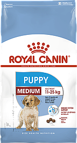 Royal Canin Medium Junior (Puppy) 4 кг сухий корм для цуценят середніх порід від 2-х до 12 міс.