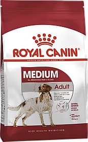 Royal Canin Medium Adult 4кг сухий корм для собак середніх порід від 12 місяців до 7 років