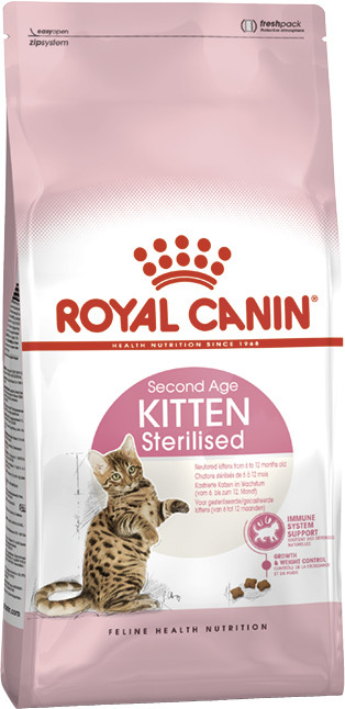 Royal Canin Kitten Sterilised 2кг сухий корм для стерилізованих кошенят від 6 до 12 місяців