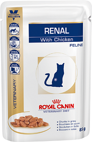 Royal Canin Renal Feline Chicken Pouches 0,085 кг — Корм із куркою для котів із нирковою недостатністю