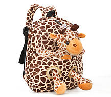 Дитячий м'який  рюкзак з м'якою іграшкою в кишені, фото 5