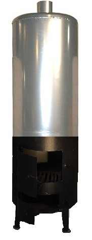 Дров'яна водогрійна колонка (Титан на дрова) 80 літрів бак з нержавіючої сталі 1,5 мм