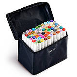 Набір якісних маркерів 60 штук Touch Smooth для скетчинга, Маркери художні двосторонні, фото 5