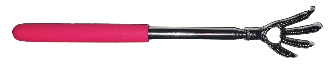 Чесалка для спини рожева