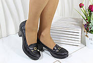 Туфлі жіночі Norka 1403-01 чорні на підборі 37, фото 2