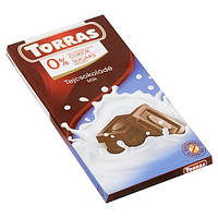 Шоколад молочний Torras Leche без цукру 75 г Іспанія