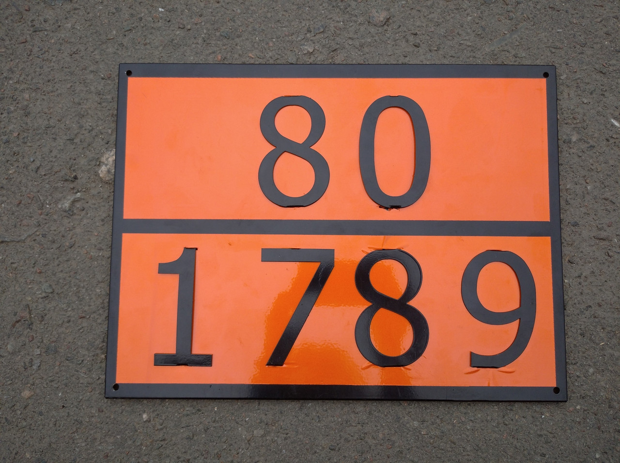 Інформаційна табличка Небезпечний вантаж 80 1789, фото 1