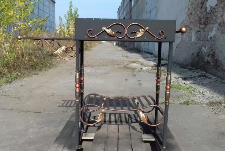 Мангал кований Gora Status. Стаціонарний. Якісний, 4 мм