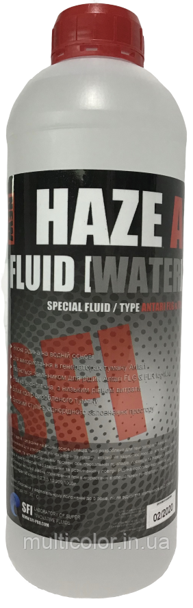 Рідина для генераторів туману SFI Haze "A" Fluid Water 1л