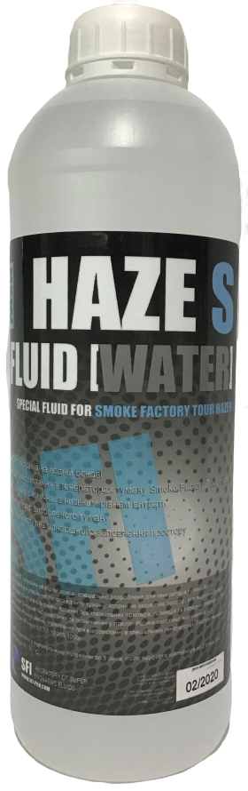 Рідина для генераторів туману Haze "S" Fluid Water 1л