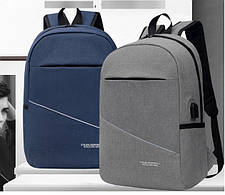 Великий унісекс рюкзак оригінального дизайну з USB, фото 2