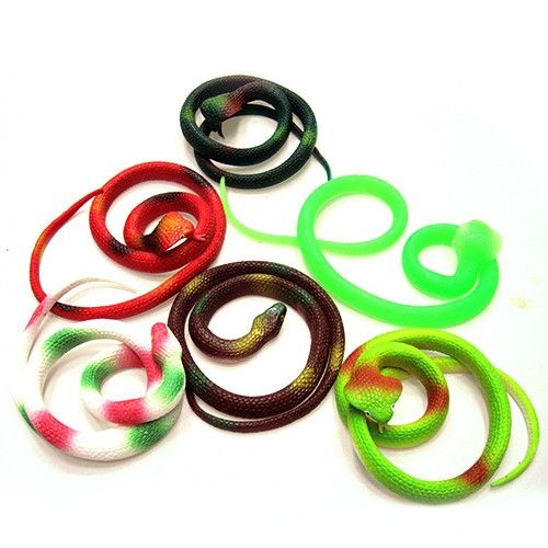 Гумова змія іграшка дитяча кольорова в асортименті, фото 1