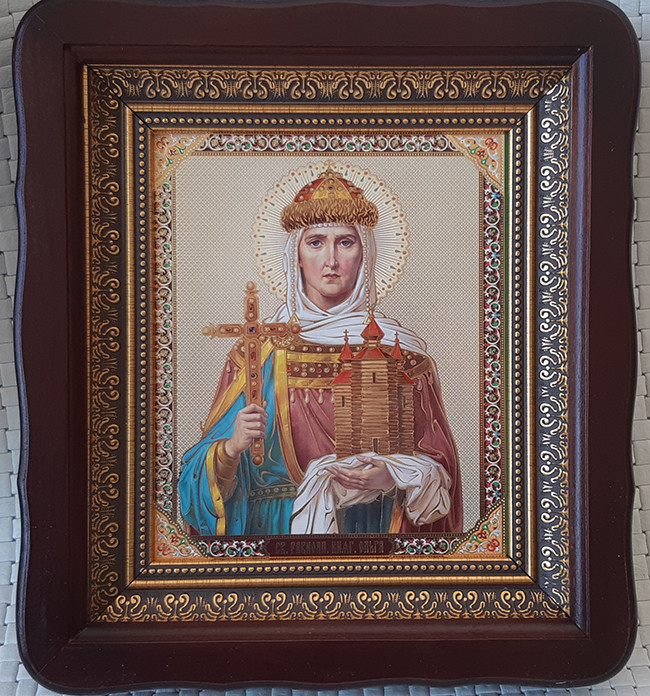 Икона святой Ольги для дома или на подарок 23х26см - фото 1 - id-p663036358