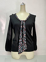 Кофта жіноча Milalio на ґудзиках із шовковим бантом