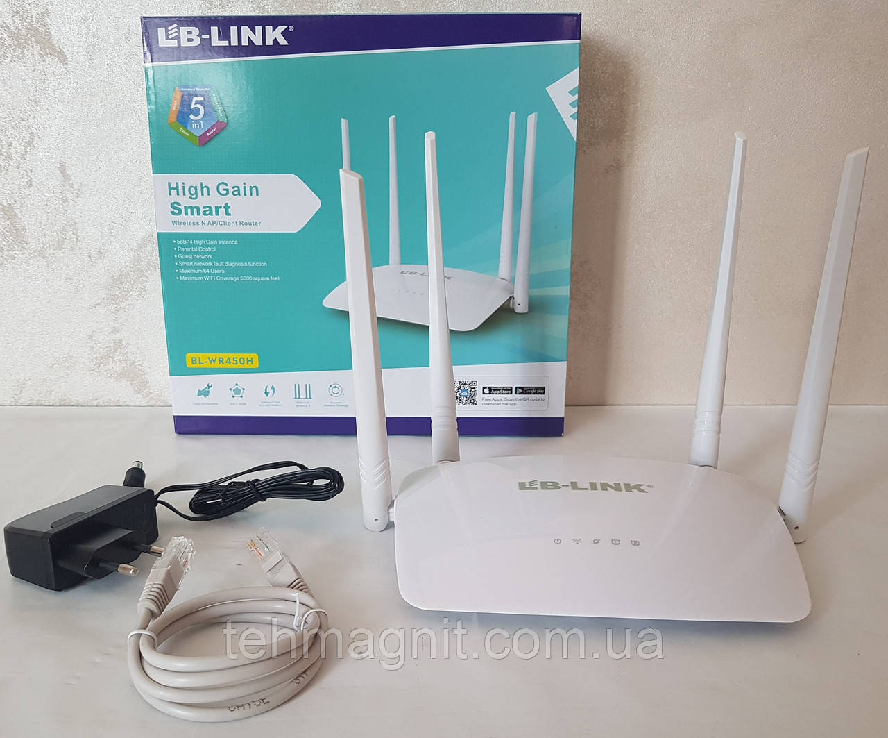 Маршрутизатор LB-Link BL-WR450H WiFi роутер