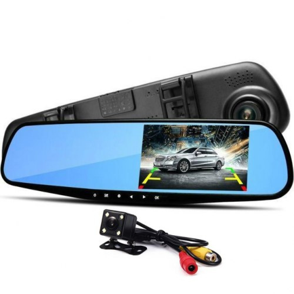 Відеореєстратор-дзеркало заднього огляду з 2 камерами Vehicle Blackbox DVR УЦЕНКА НЕ ВМИКАЄ ДІЙ