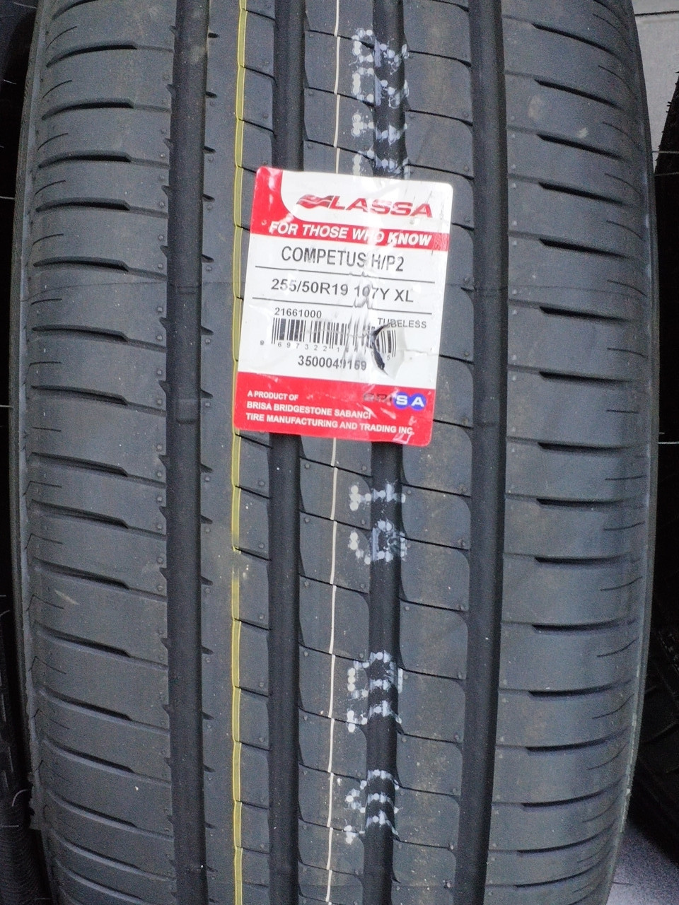Шина  Lassa  Competus  H / P2  255 / 50  R19  107Y  XL (2021р.)