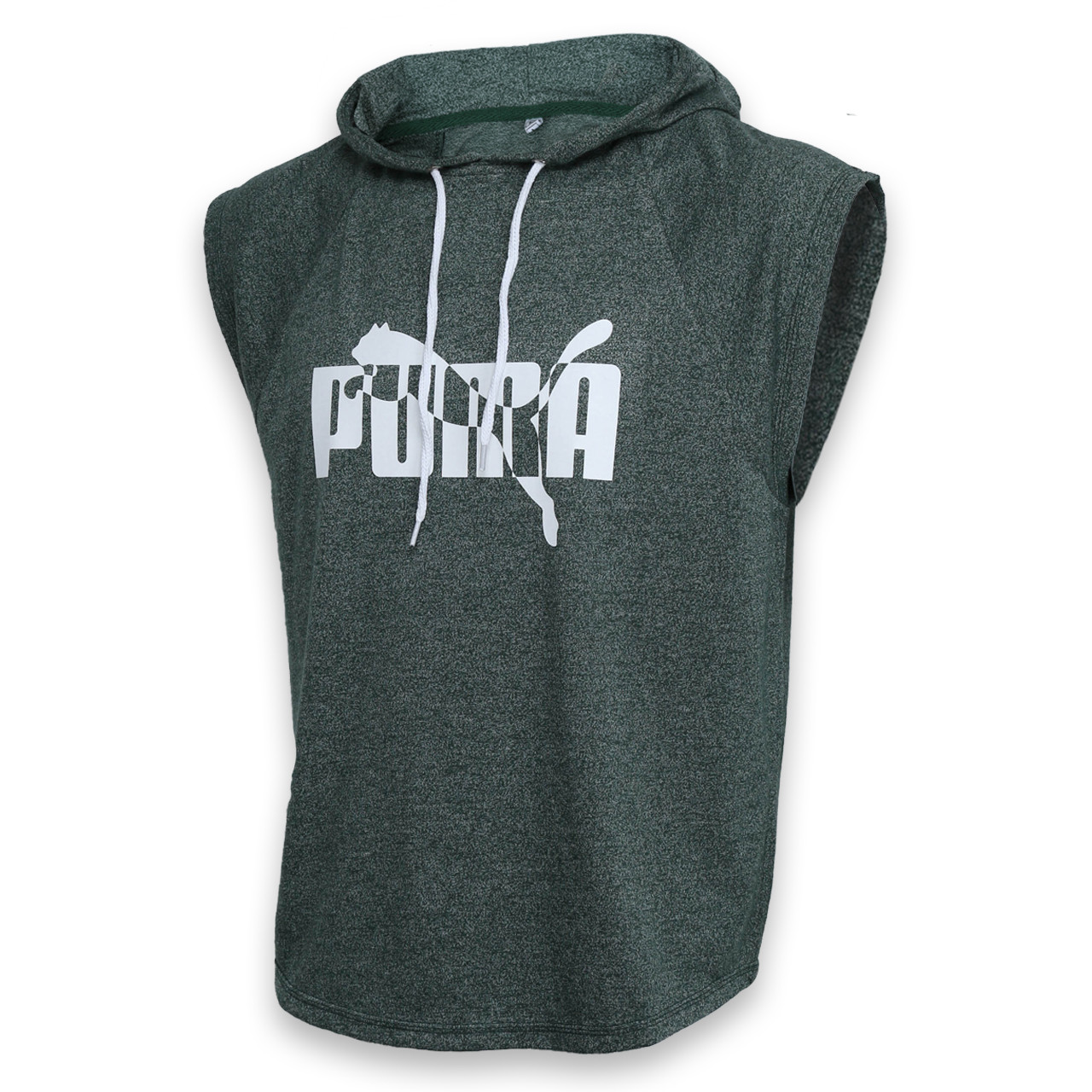 Футболка спортивна зел меланжир PUMA №2 б/з рук кап Ф-302 GRNMEL XL(Р) 20-920-020, фото 1
