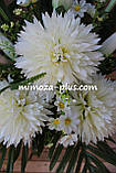 Штучні квіти — Помінний букет "Хризантема, лілія", 70 см, фото 3